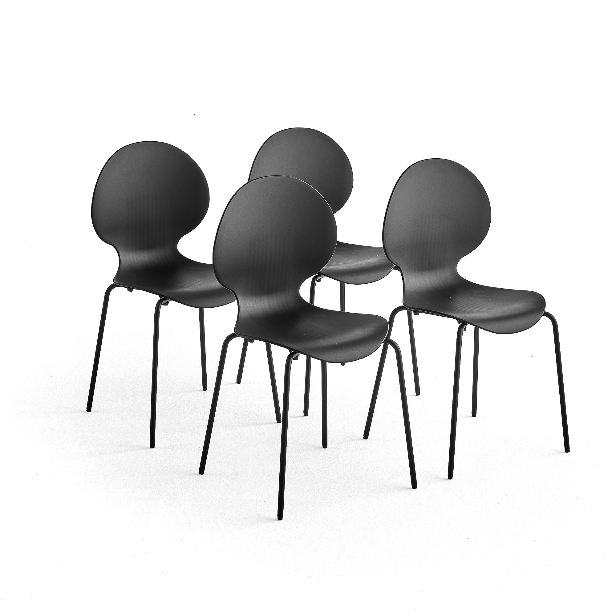 Stuhl POMONA, schwarz, 4 Stück/Packung | AJ Produkte